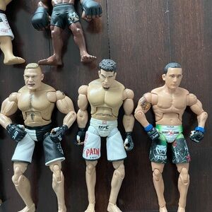 UFC Action Figures Set - Black, White, and Brown